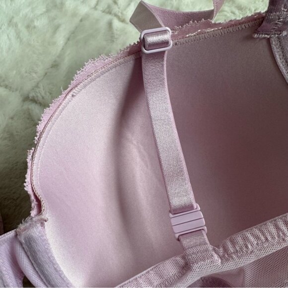 Victoria's Secret | Lilac Leopard Sexy Tee Lined Demi Bra | Size 36DD - Picture 10 of 12